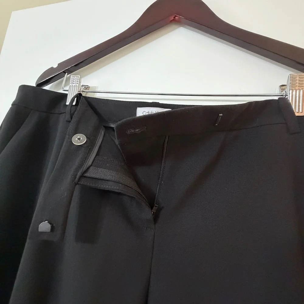 Calvin Klein Black Suit Trousers Pants Size 16 - Picture 2 of 7